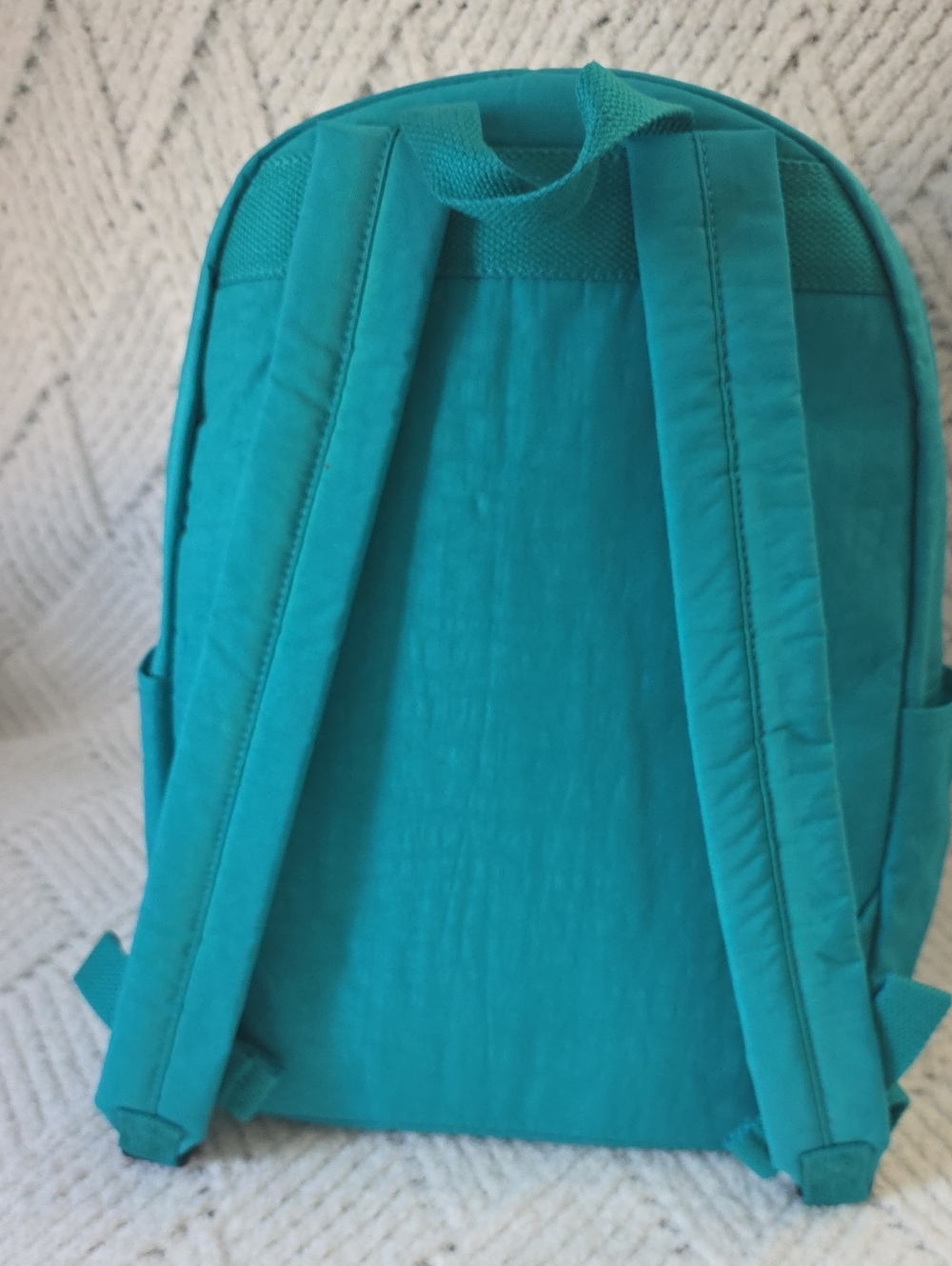 Kipling Teal Green Backpack with Monkey Charm - Picture 4 of 6